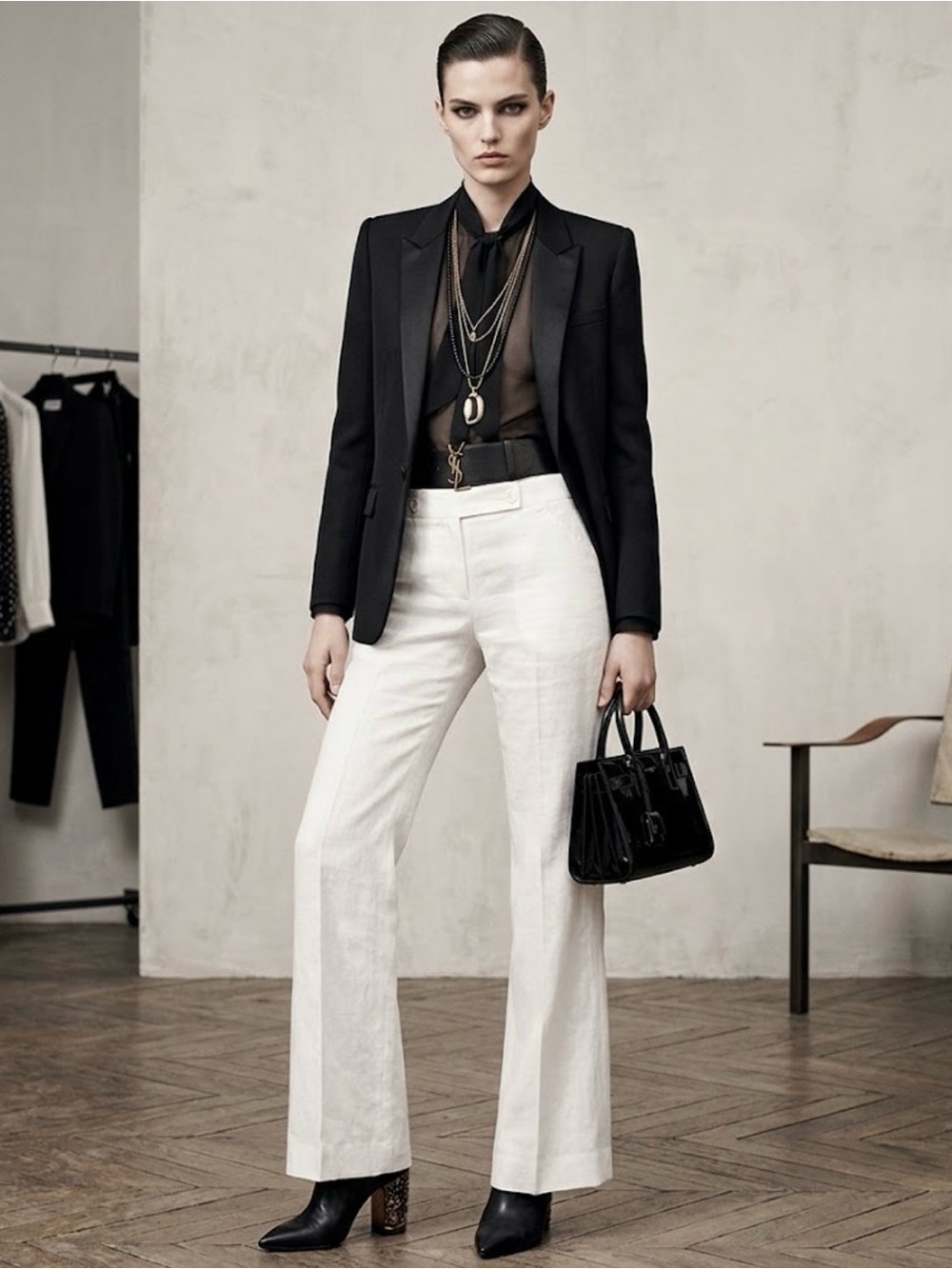 The Limited Collection-White Linen Wide-Leg Pants - Classic Chic